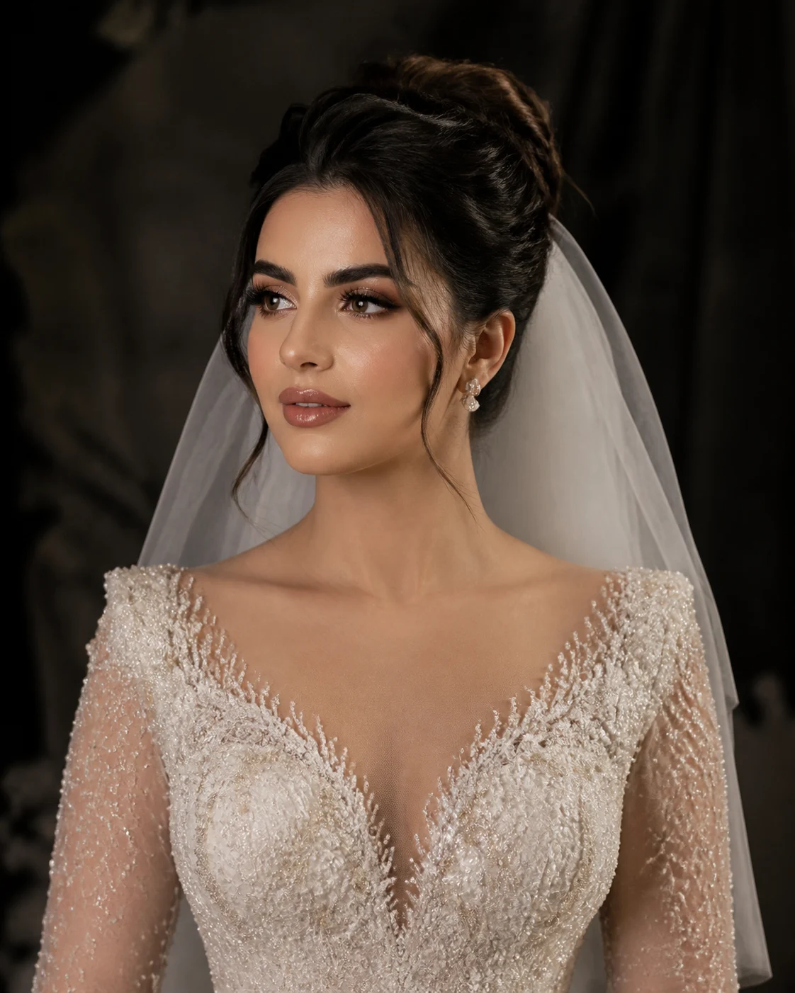 نمونه‌کار پکیج عروس با نورپردازی گرم